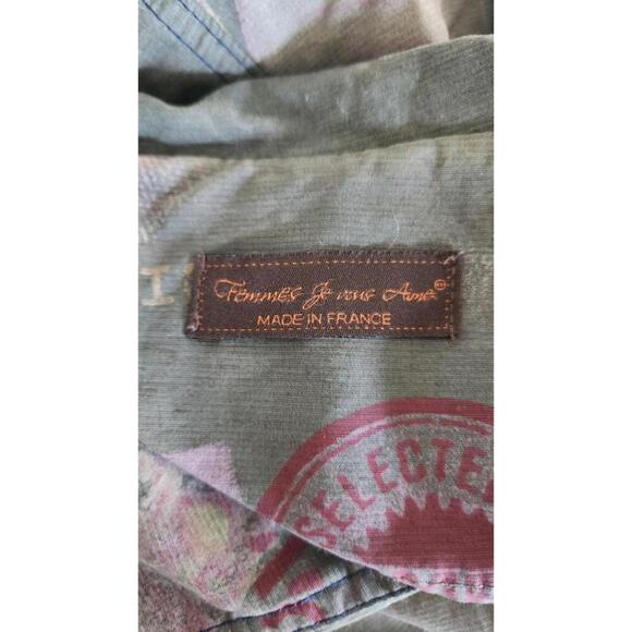 Francine Bramli Paris Jacket Womens S/M Belted Double Breasted France Art - Picture 9 of 9